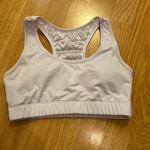 Zyia white bomber bra